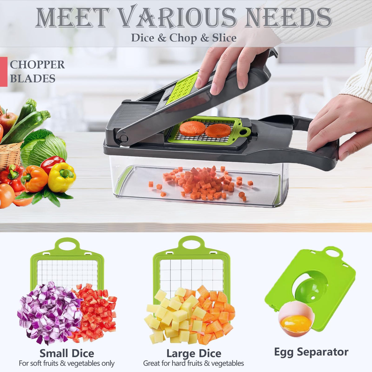 Dewpeton interchangeable blades highlighting versatile cutting options