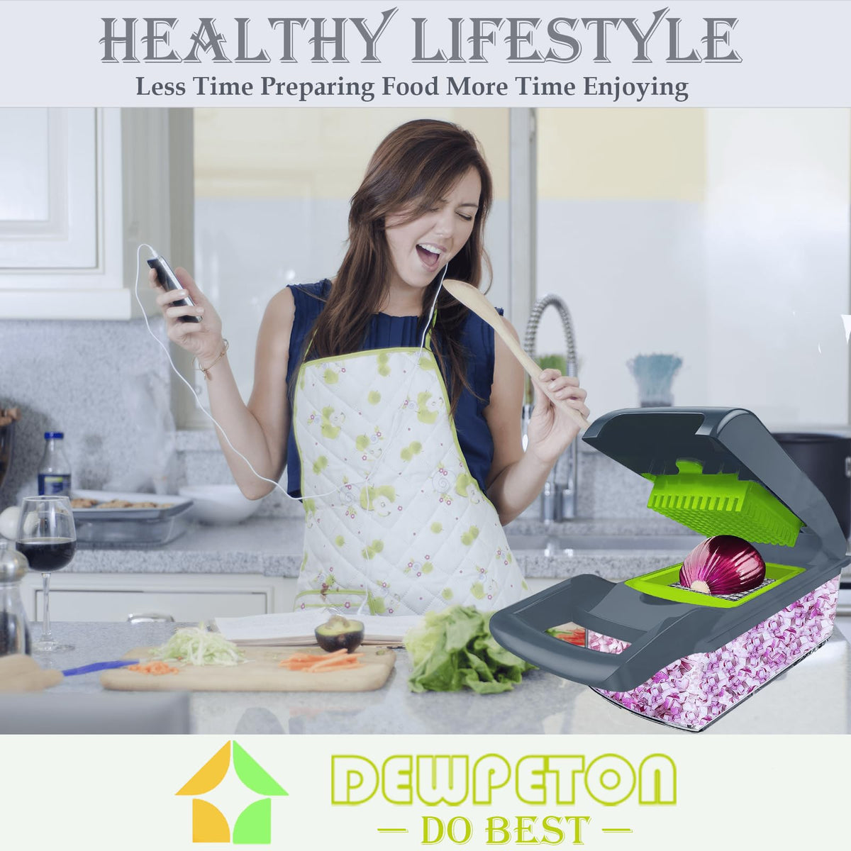 Dewpeton Pro-Series disassembles for easy storage and top-shelf dishwasher safety