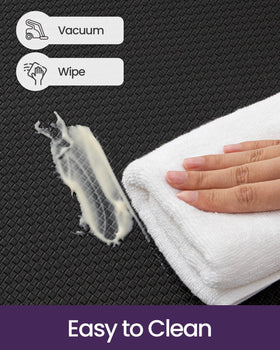 DEXI waterproof mat protects hardwood from everyday spills near the sink.