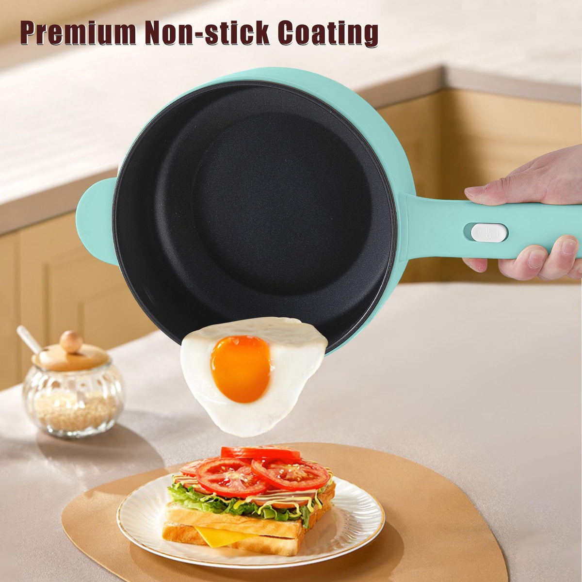 DEZIN dorm-room portable cooker showcased in a compact kitchen.