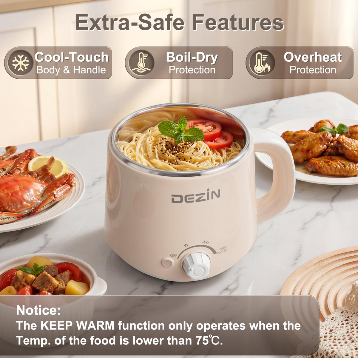 DEZIN Electric Pot invites friends for a cozy hot pot night