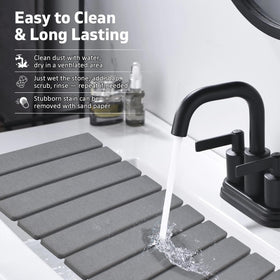 DFJKJUU dish drying mat organizing plates bottles and cups