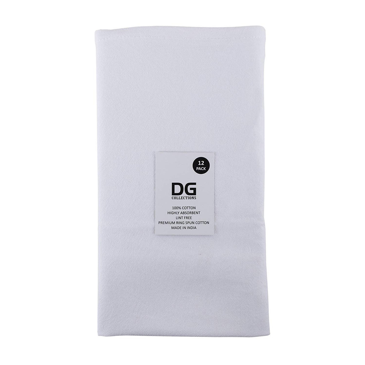 DG Collections flour sack towel features hemmed edges for long-lasting use