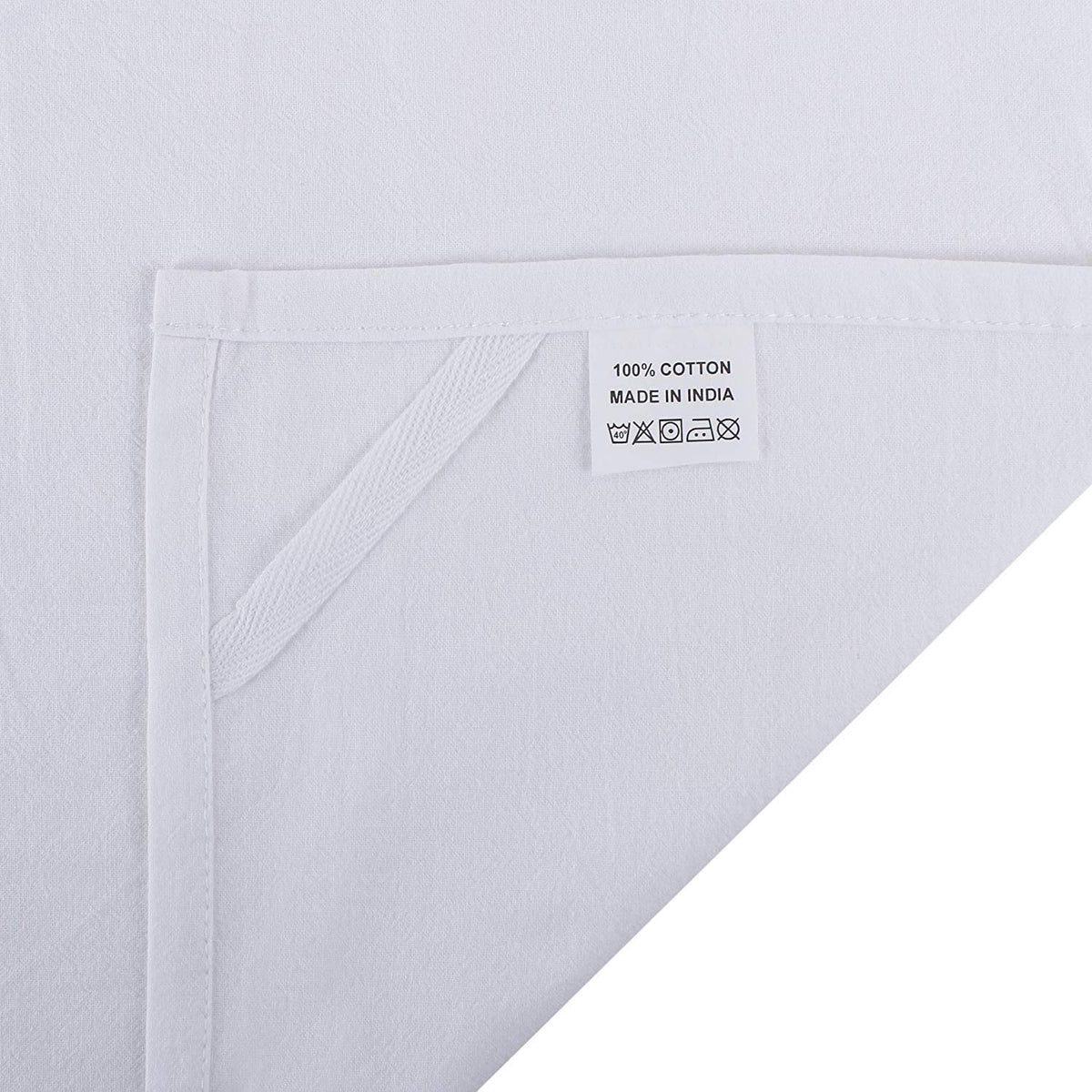 DG Collections flour sack towels measure 27x27 inches for large work area