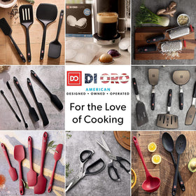 Sturdy stainless steel core in DI ORO spatulas for durable daily use