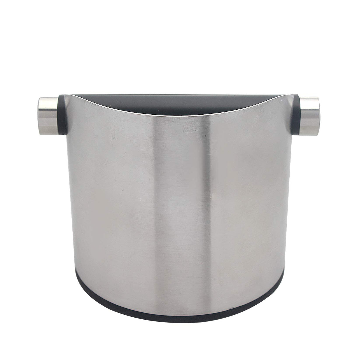 DIBTSA rubber-wrapped knock bar protects portafilters from dents.
