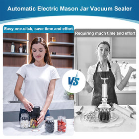 Dicorain VP06+ wide-mouth sealer attachment seals large jars quickly