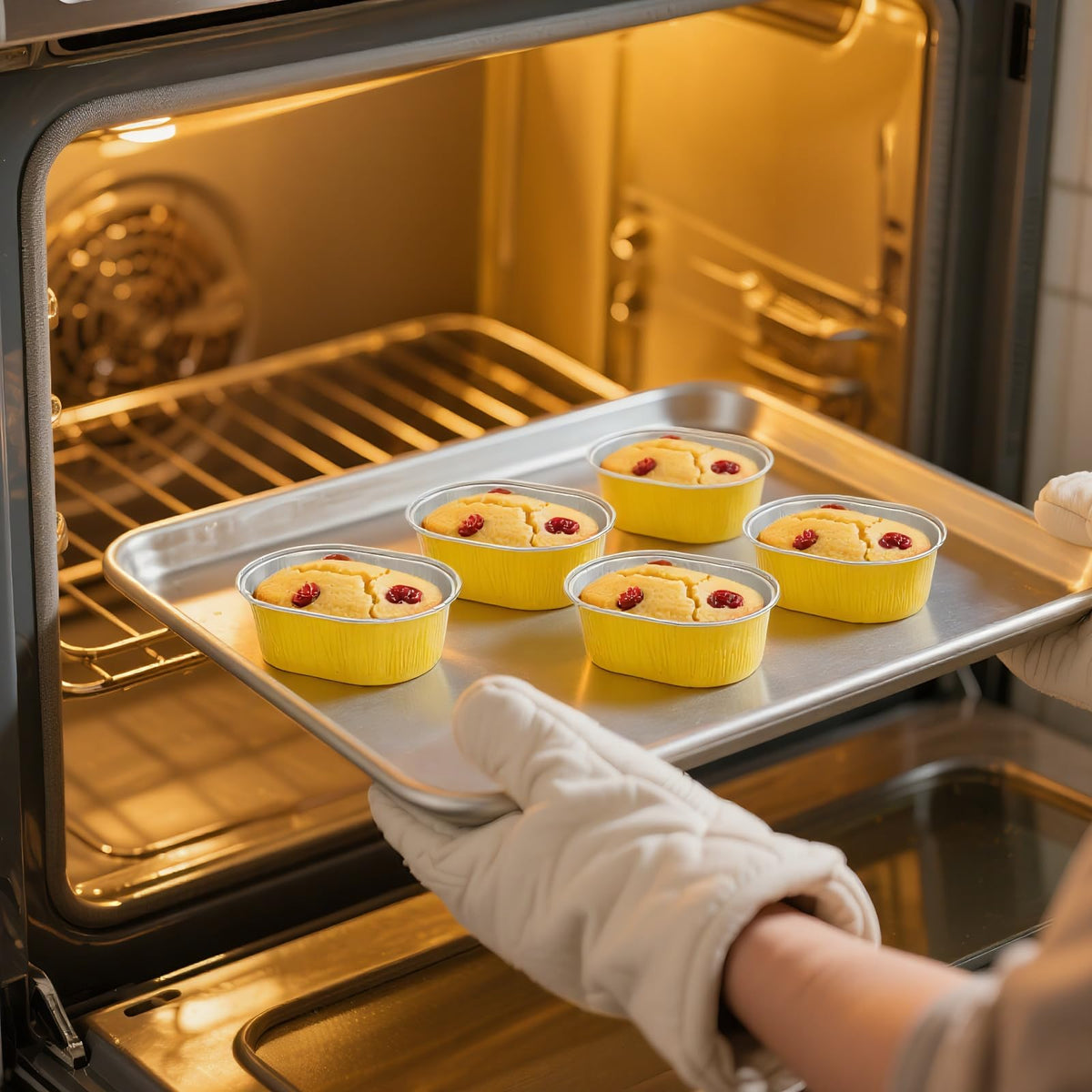 Dicunoy durable aluminum cups are easy to clean and reuse.