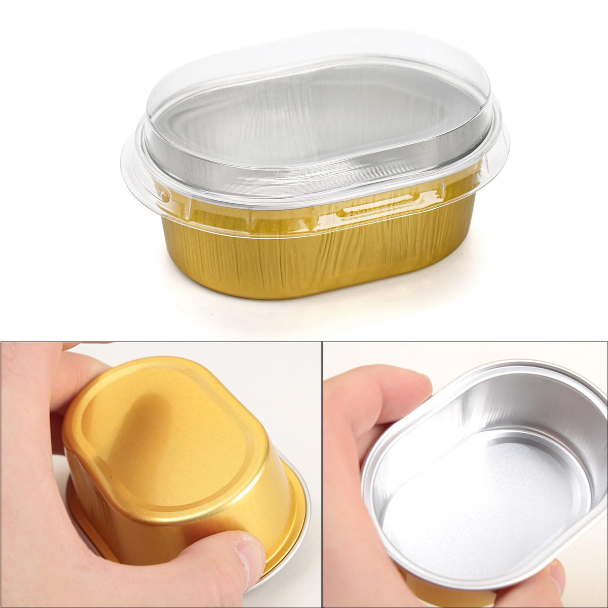 Dicunoy mini cups filled with desserts, showcasing easy serving and neat presentation at events.