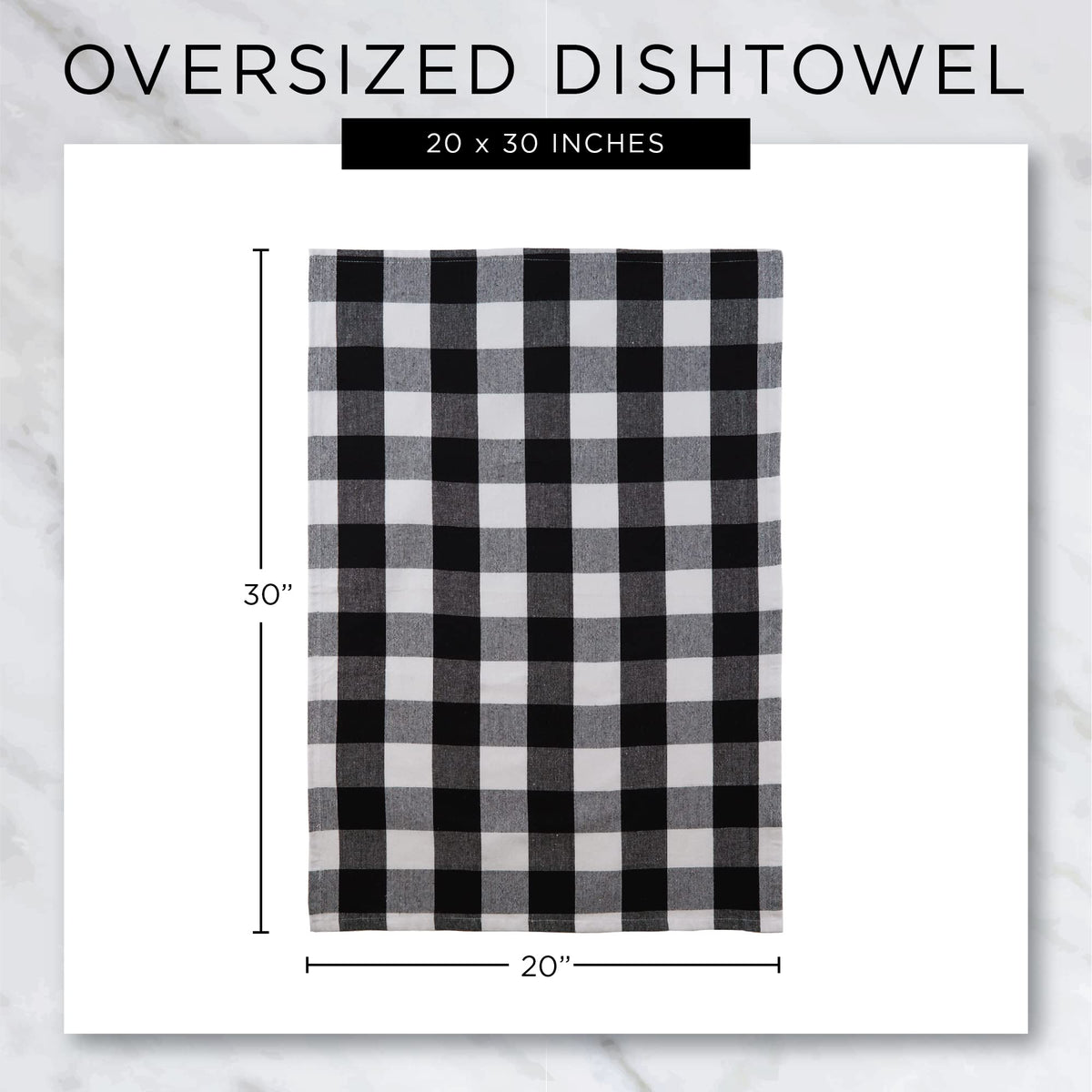 DII buffalo check dish towels closeup highlighting durable weave and timeless style