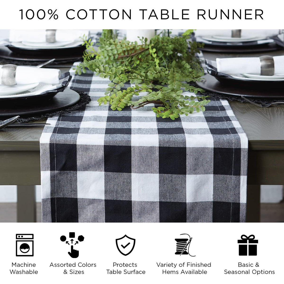 Entryway or console table display using the DII runner.