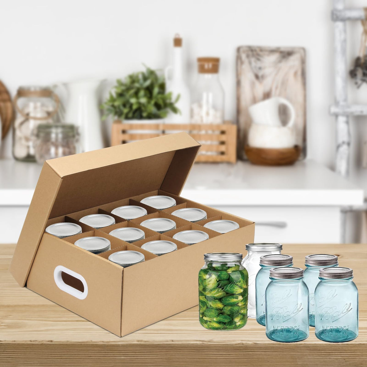 DIICCYO sturdy cardboard box offers lightweight protection during storage.