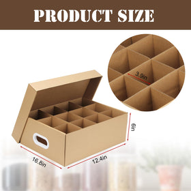 DIICCYO canning jar organizer with handles makes transport effortless.