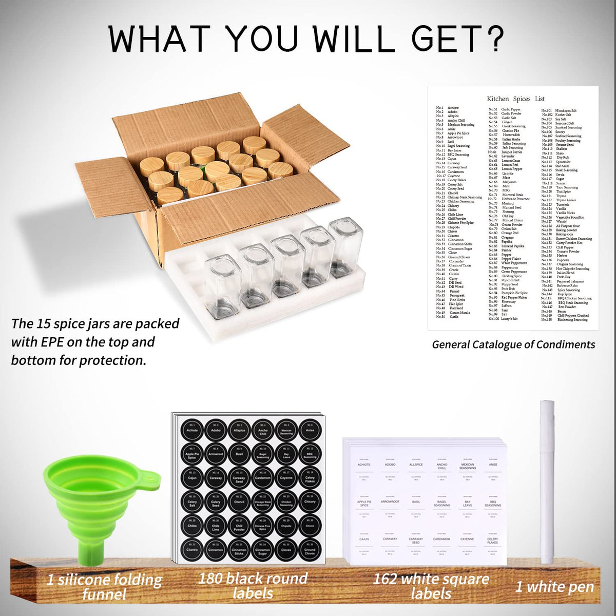 DIMBRAH refill tools include funnel and marker for easy labeling.