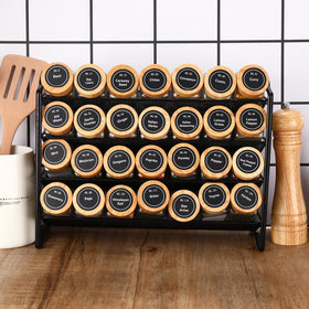 DIMBRAH compact jars fit neatly in any spice rack or cabinet.