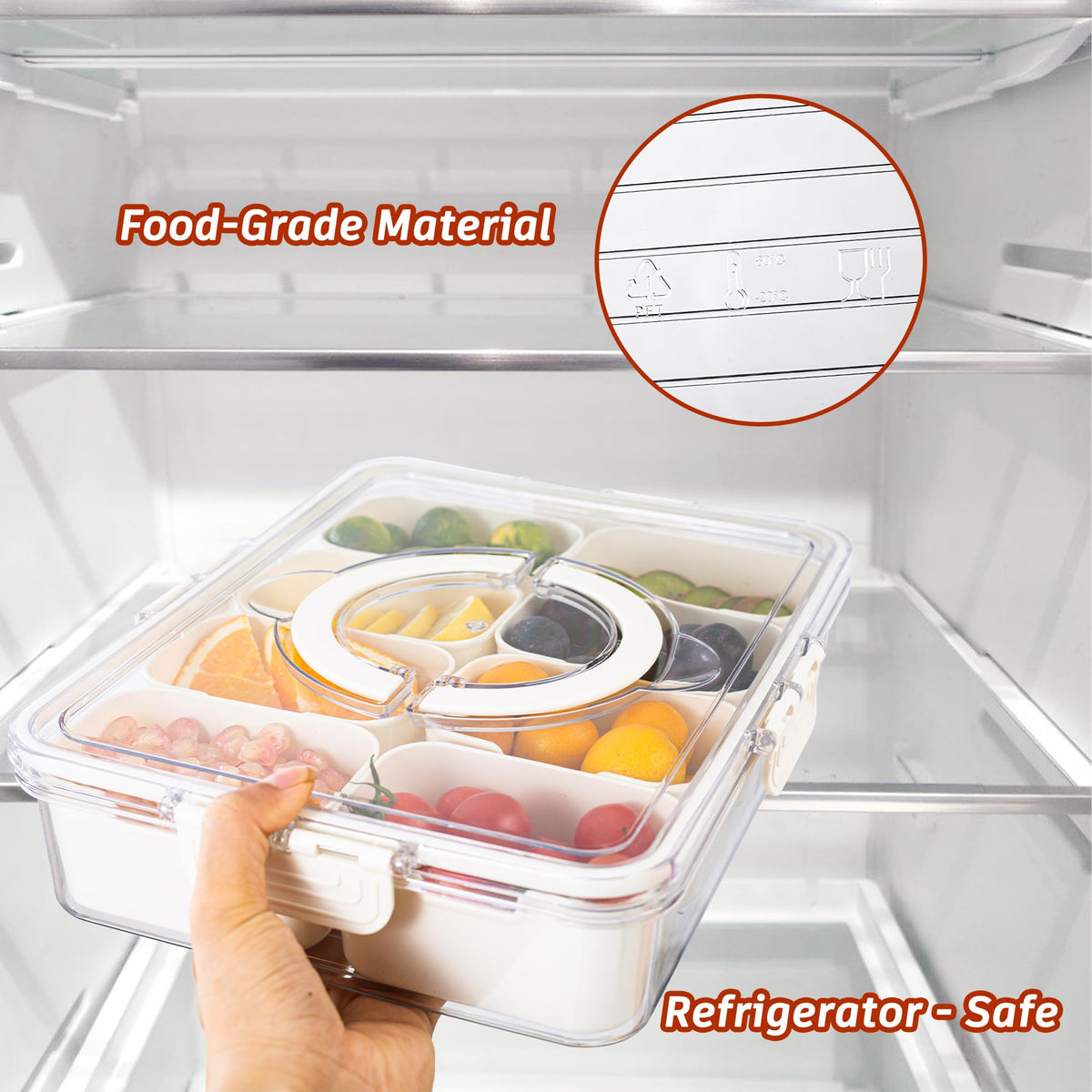 Dingerjar clear snack organizer makes snacks easy to view and access