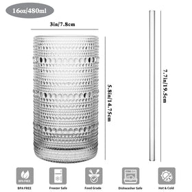 Dingerjar hobnail embossed design adds vintage charm to any table