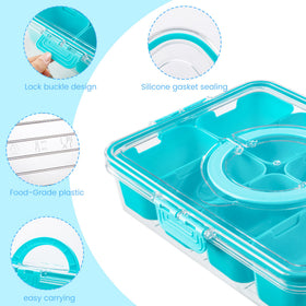 Dingerjar lid and handle enable safe, simple carrying between rooms.