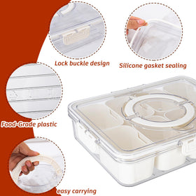 Dingerjar party serveware keeps snacks fresh during entertaining