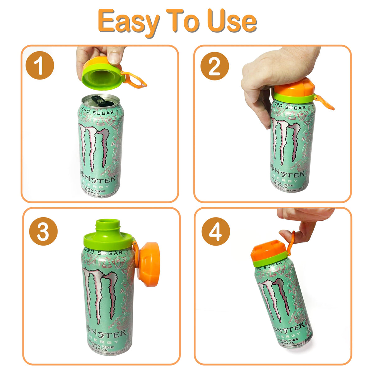 DIPESI easy-use white lids attach quickly for mess-free use