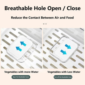 Diskary BPA-free plastic ensures durable, reusable fridge storage.