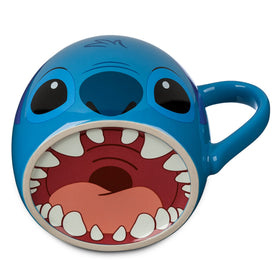 Disney Store Stitch mug back design adds whimsy to your desk or kitchen decor.