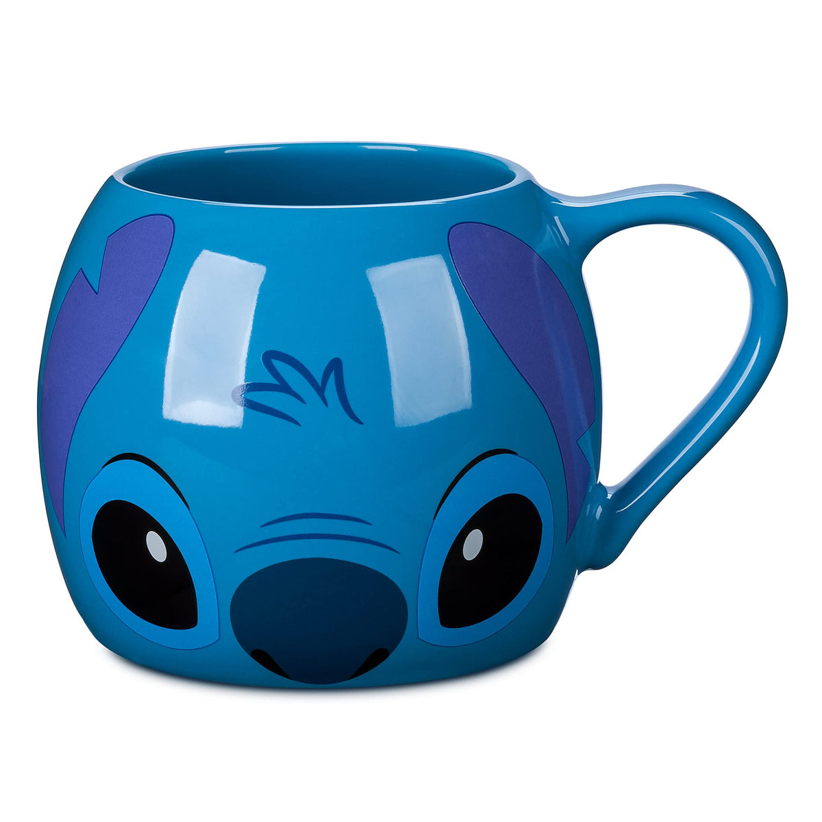 Disney Store Stitch mug front design for cheerful mornings and iconic character branding.