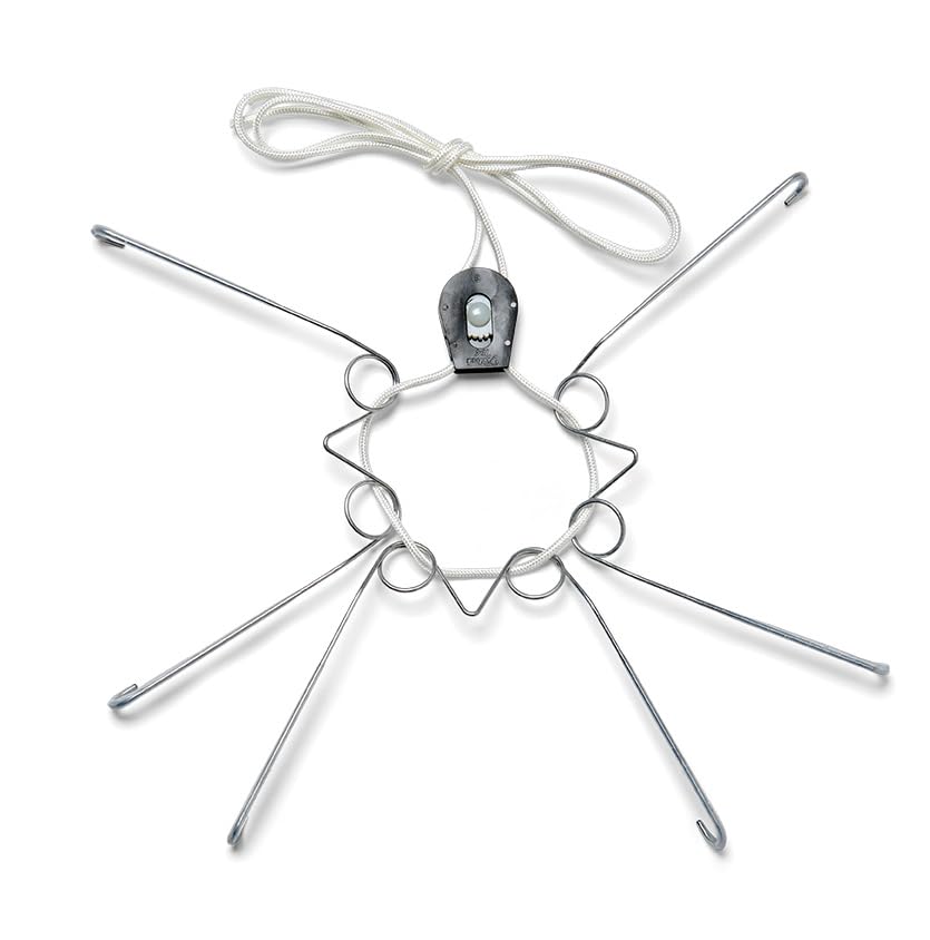 Display Buddie adjustable wall plate hanger frames round platters securely on the wall for elegant displays.