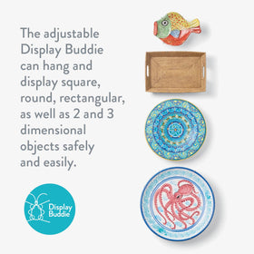 Display Buddie indoor and outdoor use supports flexible wall mounting