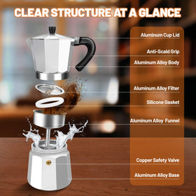 DITOSH cast aluminum durable body promotes even heat distribution