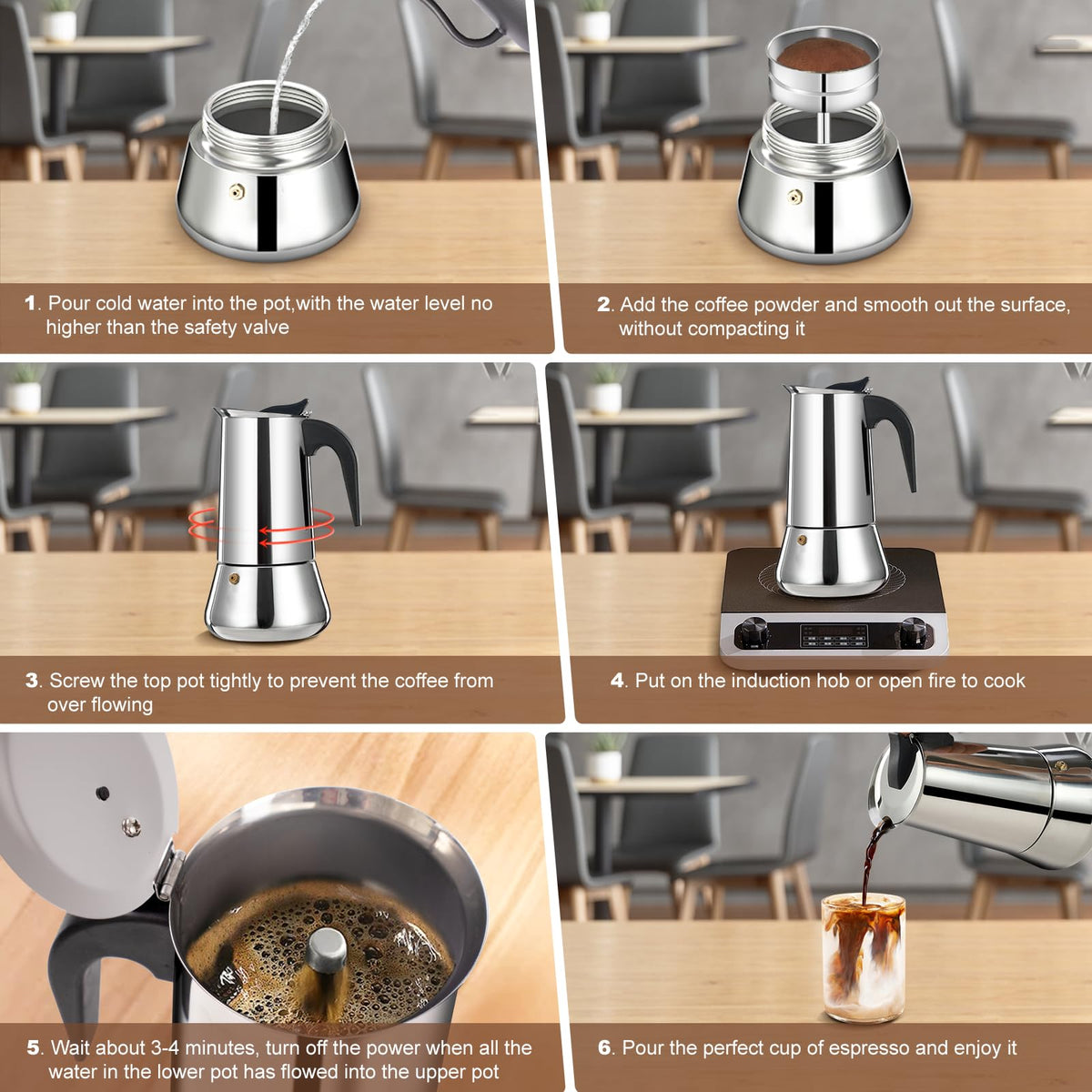DITOSH elegant kitchen essential adds style while brewing café-like drinks.