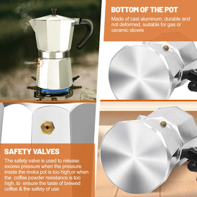 DITOSH moka pot removable parts are dishwasher safe for simple cleaning