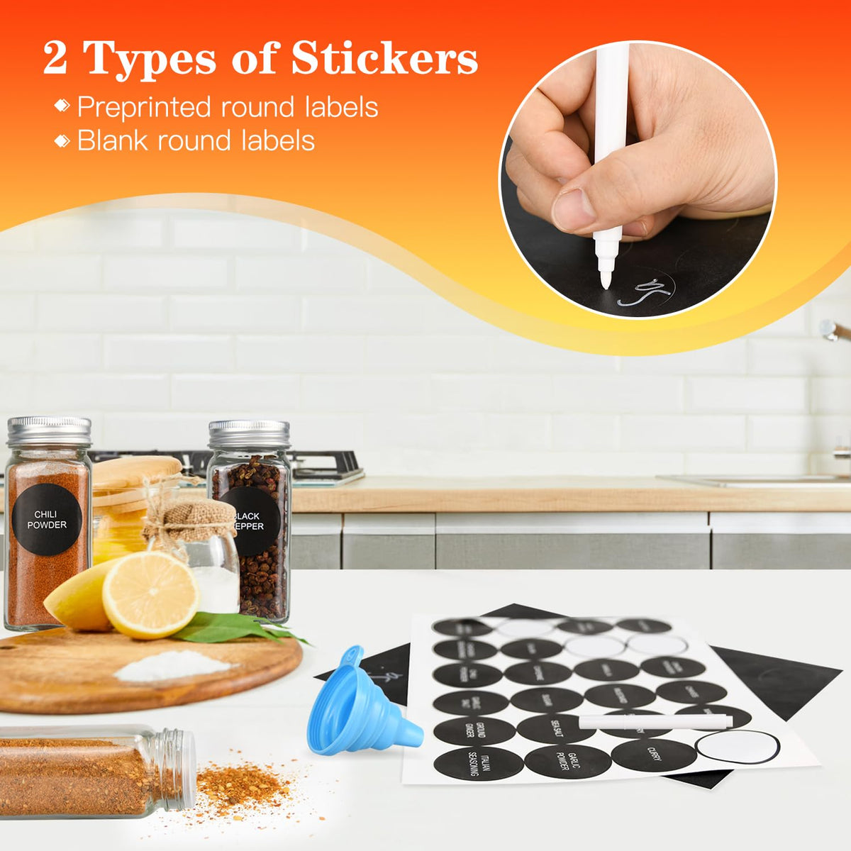 DkOvn collapsible funnel for easy, mess-free refilling