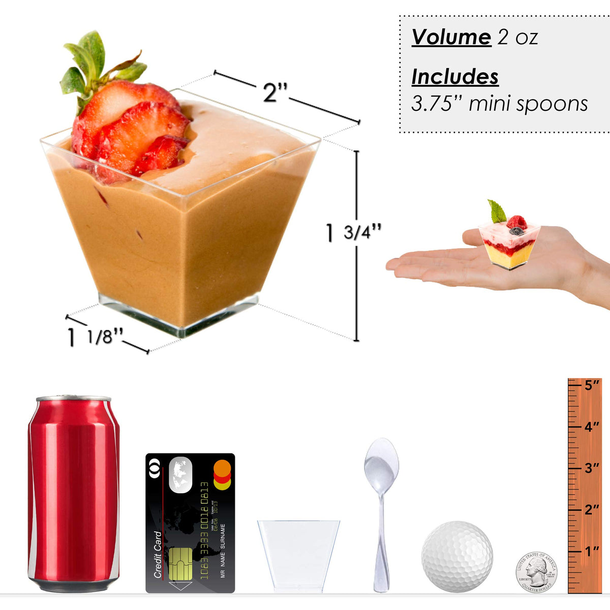 DLux mini cups stacked for easy storage and reuse.