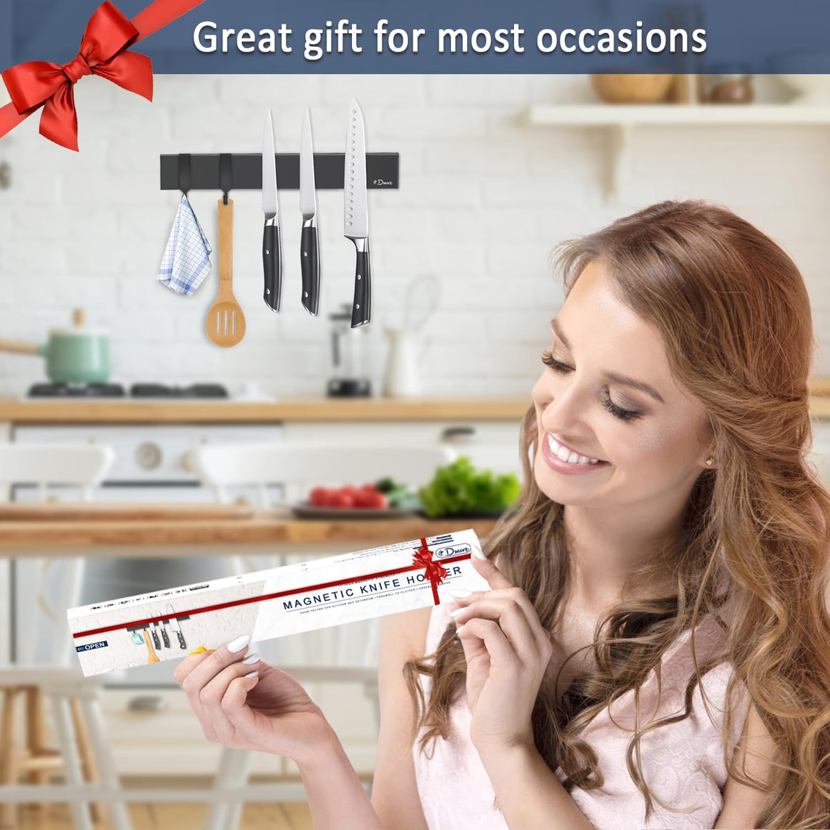 Dmore-kitchen-organization-wall-mount helps keep counters clear and tools within reach