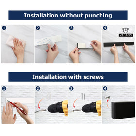 Dmore-strong-magnetic-knife-strip securely holds blades and utensils for quick access
