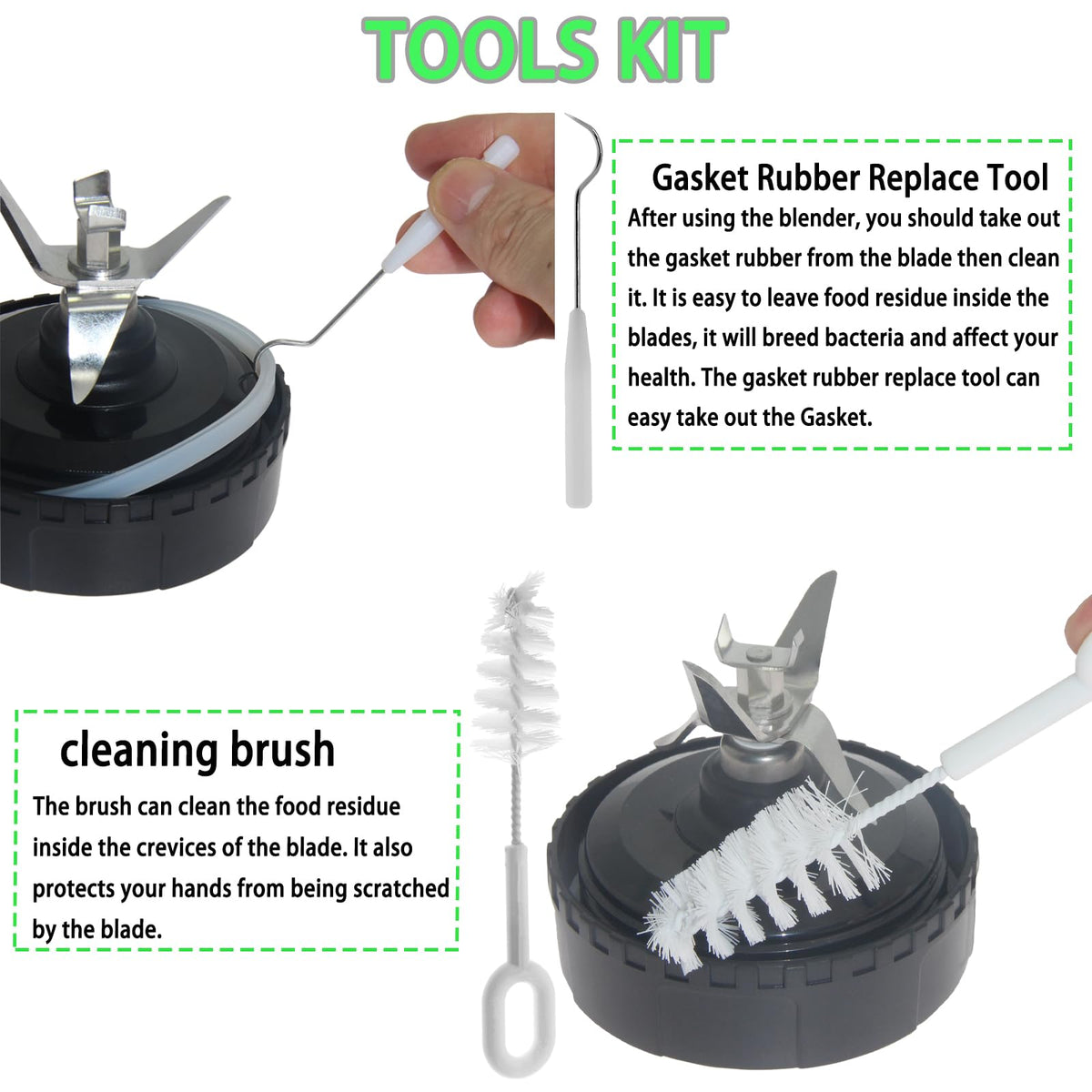Dmsmisi replacement gasket pack ensures a tight seal during blending.