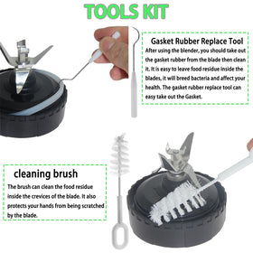 Dmsmisi replacement gasket pack ensures a tight seal during blending.