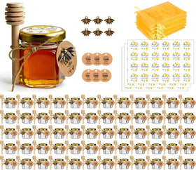 DnayDkiy glass honey jar with dipper for elegant baby shower favors