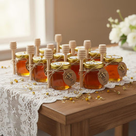 DnayDkiy honey jar with jute string ready for gifting