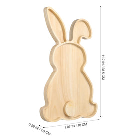 DOITOOL wooden cheese board features a rabbit design for elegant spring gatherings