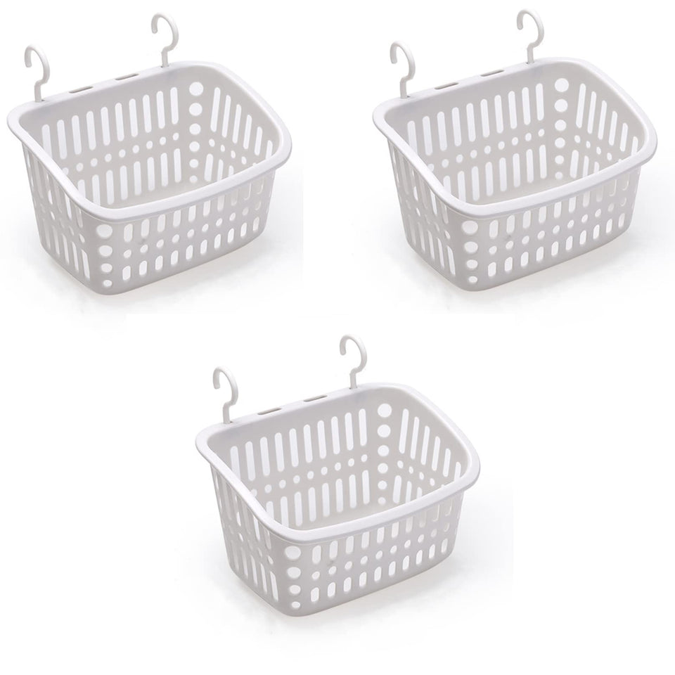 Doitxue wall-mount ventilated basket for bathroom or kitchen storage.