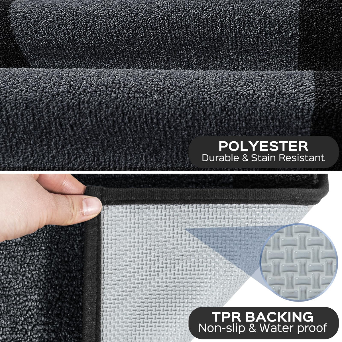 DOMUSTEX absorbent microfiber construction soaks up spills quickly for busy kitchens