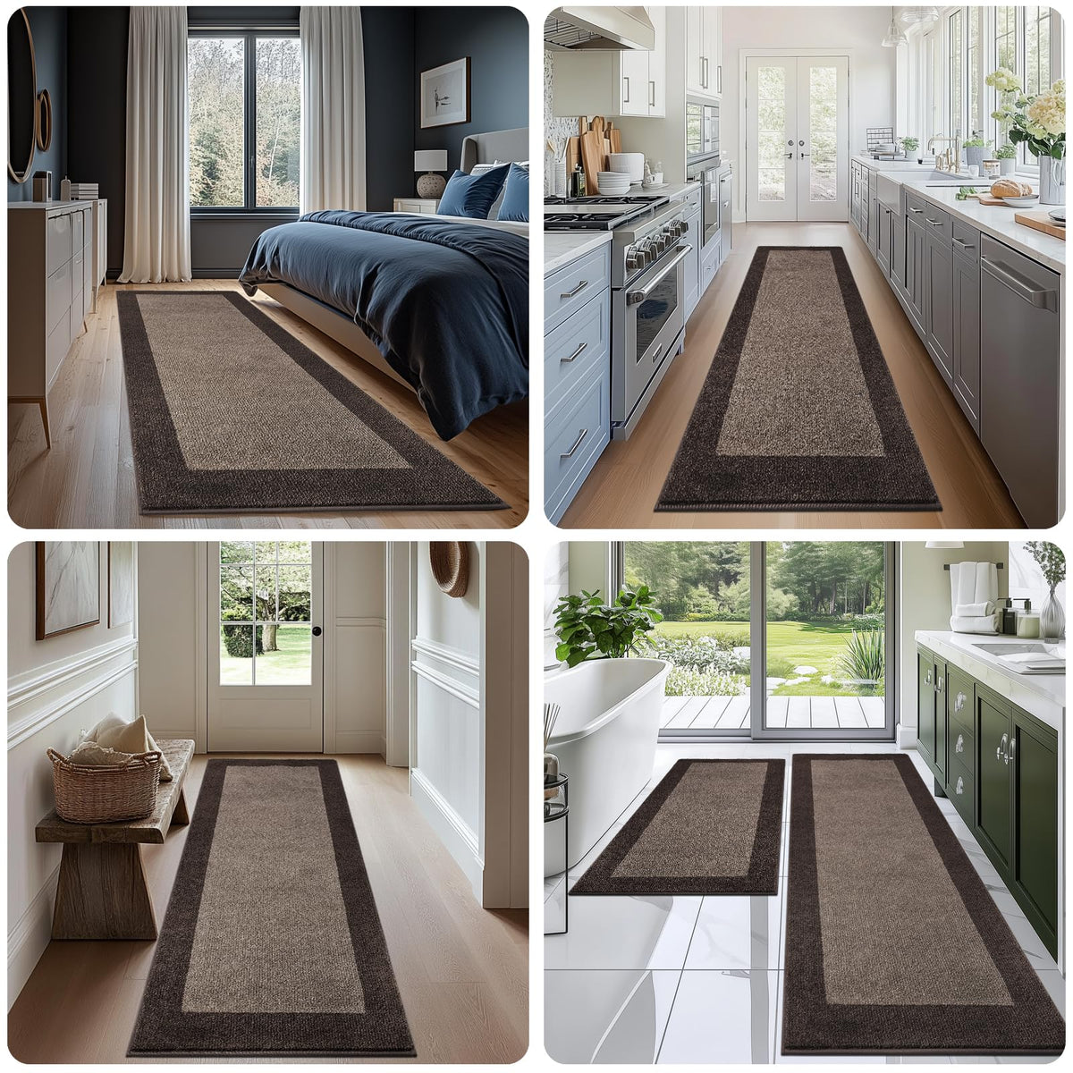 DOMUSTEX machine washable rug easy to care for and color-retains after washing