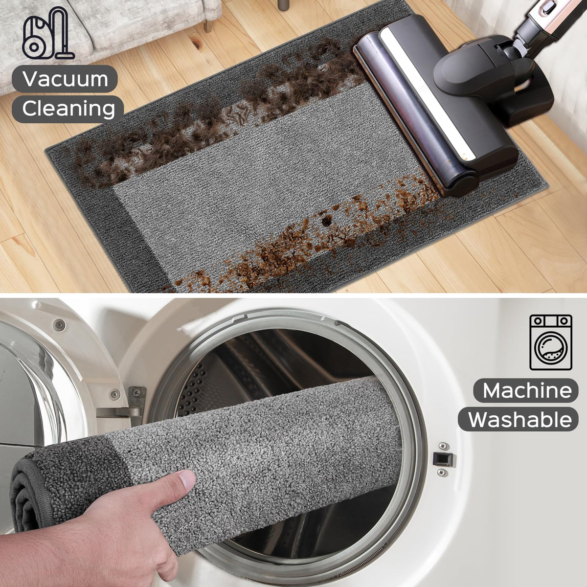 DOMUSTEX versatile runner for kitchen, hallway, bedroom, or entry.