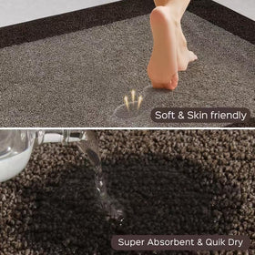 DOMUSTEX non-slip backing on doorway mat provides secure footing.