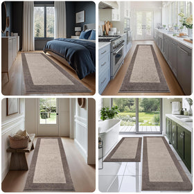 DOMUSTEX reinforced-edges entryway rug resists wear in high-traffic zones