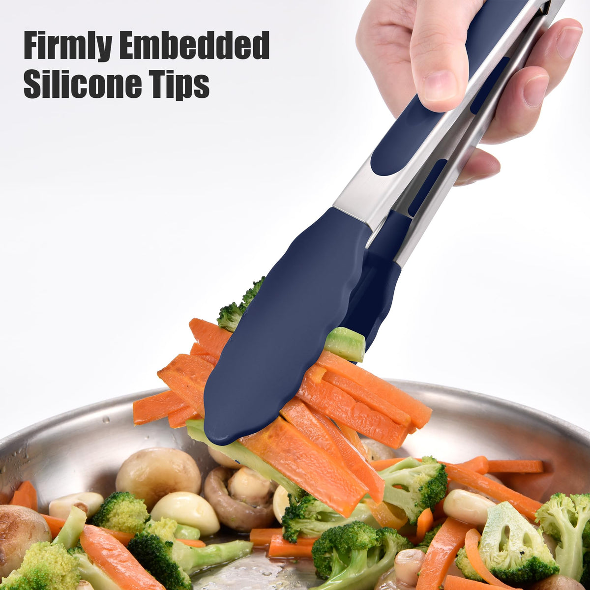 Doosu scalloped edge tips provide secure grip on delicate foods