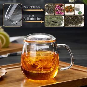 DOPUDO glass teacup makes a thoughtful gift for tea lovers.