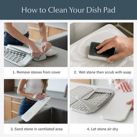 Dorai Home Dish Pad eco-friendly kitchen solution for tidy countertops.